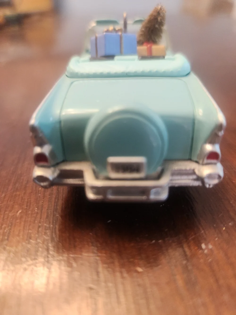 Hallmark Teal Convertible Ornament with Gifts